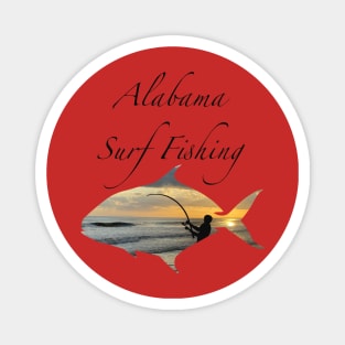 Alabama surf fishing Magnet